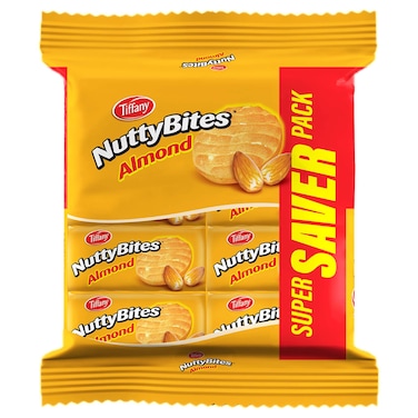 Tiffany Nutty Bites Almond Cookies, 81g Pack of 8