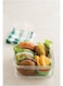 Glasslock Rp522 Square Oven Safe Food Glass Containers, 900-Ml