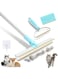 Angju Pet Hair Remover 3Pcs Set Pet Hair Removal Tool with Telescopic 140cm Handle Carpet Rug Rake for Dog Cat Hair Removal with 180&deg; Rotation Carpet Scraper for Pet Hair