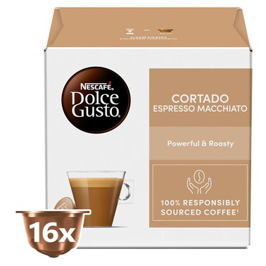 نسكافيه دولتشي قهوة غوستو اسبريسو ماكياتو كورتادو 16 كبسولة