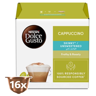 نسكافيه دولتشي غوستو كابتشينو قهوة رفيعة 16 كبسولة
