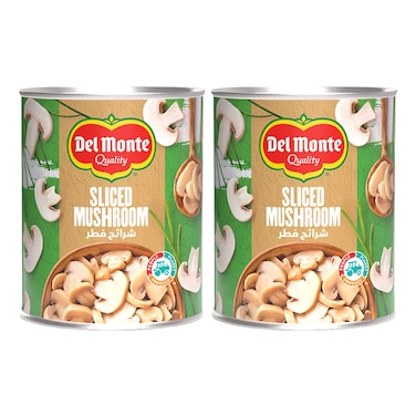 Del Monte Sliced Mushrooms, 400g Pack of 2
