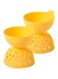 2-Piece Egg Poacher Set Yellow 15cm