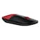 HP Z3700 Wireless Mouse, Red, Europe, Ambidextrous, 1200 dpi