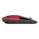HP Z3700 Wireless Mouse, Red, Europe, Ambidextrous, 1200 dpi