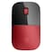 HP Z3700 Wireless Mouse, Red, Europe, Ambidextrous, 1200 dpi