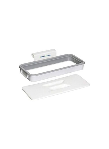 Trash Bag Holder White-Grey 24.3x10.2x3cm
