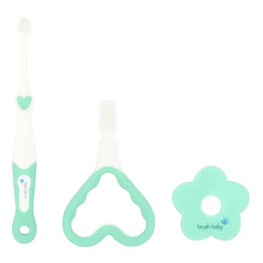Brush-Baby My FirstBrush Toothbrush and Teether Set BRB097 0 to 18 Months