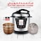 8L Electric Pressure Cooker 1300W Multi Cooker with Mandi Grill, Digital Timer, Stainless Steel