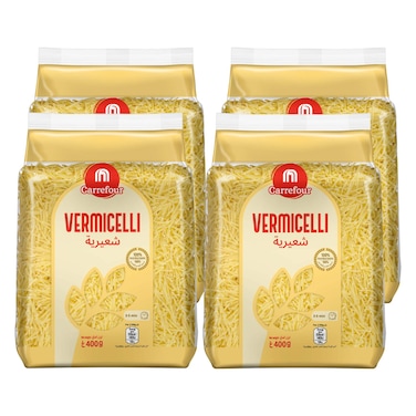 Carrefour Vermicelli Pasta, 400g Pack of 4