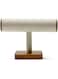 Woodten Solid Wood Bracelet Watch Organizer Display Stand T-bar Jewelry Bracelet Display
