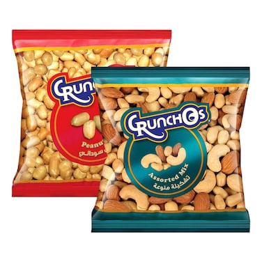 Crunchos Assorted Mix Nuts, 300g + Peanut, 300g