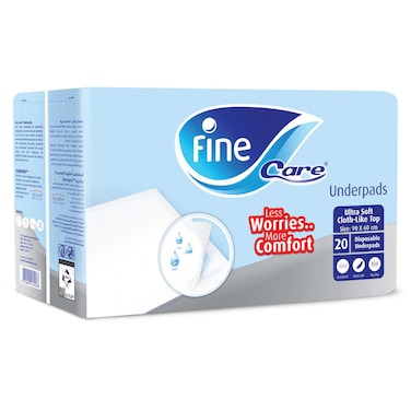 Fine Care Medical Underpads, 20 disposable highly absorbent pads