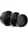 BERAM 3 Pieces Baking Tray Set, Cooking Tins, Non-Stick Carbon Steel Cake Pan, Teflon-Coated, Lockable Cake Moulds, Bakeware with Removable Bottom