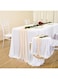 MULARE Chiffon Table Runner, 118 Inch Charming Wedding Table Runners, Sheer Wedding Table Cloth For Wedding Anniversary Party Decor,T,27 * 157in
