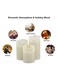 Generic 3-Piece Colour Changing Flameless Candle Set White