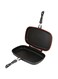Generic Aluminum Double Grilling Pan Black 40cm