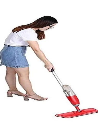 Generic Efficient Spray Floor Mop For Hardwood Laminate And Tile Durable Cleaning Tool With Reusable Flat Mop Pads