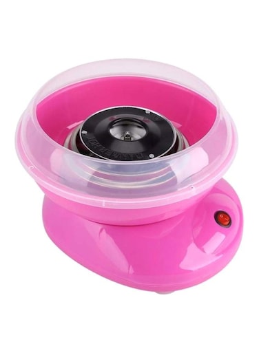 ماكينة كهربائية لصنع حلوى غزل البنات وردي 26x26x13