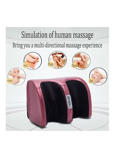 Generic Electric Foot Body Massager Shiatsu Kneading Rolling Vibration Machine Heating Therapy Calf Leg Reflexology Pain Relief Electric Foot Massager