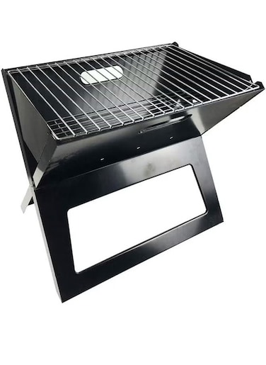 شواية فحم قابلة للطي أسود / متقاطع