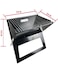 Generic Foldable Charcoal BBQ Grill Black/Criss-Cross