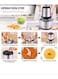 Generic Food Chopper With 3L Stainless Steel Bowl Meat Chopper With Bi-Level Blades, 2 Speed Levels, 300W Multi Food Chopper For Meat, Vegetables, Fruits And Nuts