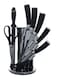 Generic Kitchen Knife Set Of 8 Black