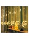 Generic LED Ramadan Decorations Light Star Window Curtain String Lights For Ramadan Home Inside And Outside Decoration