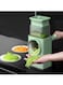 Generic Multifunctional Vegetable Cutter Chopper Rotary Cheese Grater 3-In-1 Shredder Slicer Grinder Salad Maker Machine With Stainless Steel Roller Blades For Vegetable Fruit Nut