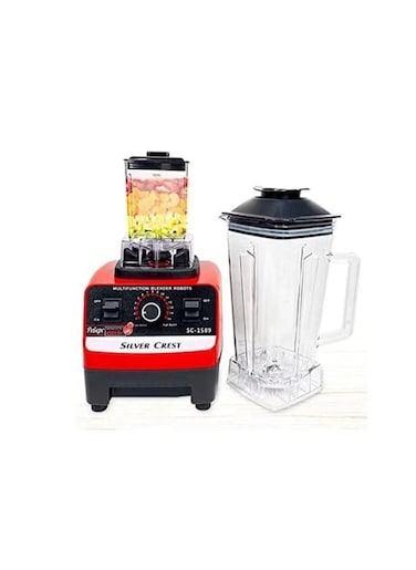 Generic Silver Crest Heavy Duty Commercial Grade Blender With 2 Jars (Sc-1589, Multicolor)
