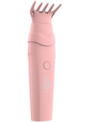 Generic Smart Rechargeable Handheld Burner With Comb Pink 14.8X5.5X12.3cm
