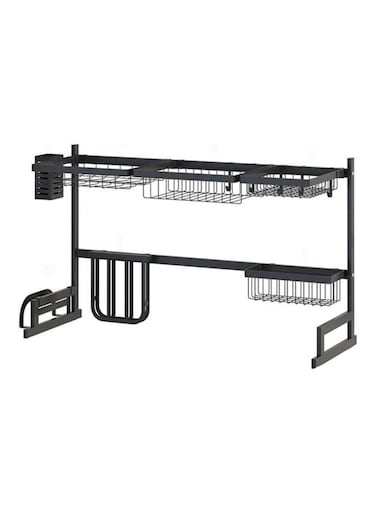 Amerteer Stainless Steel Dish Drying Rack Black 2Kg