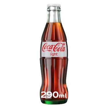 Coca-Cola Light Carbonated Soft Drink Glass Bottle, 290ml