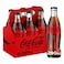 Coca-Cola Zero Sugar Carbonated Soft Drink Glass Bottle, 290ml Pack of 6