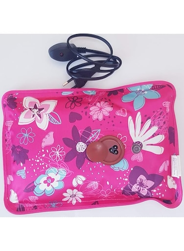Rechargeable Electric Hot Water Bag Bottle (Red &amp; Pink)