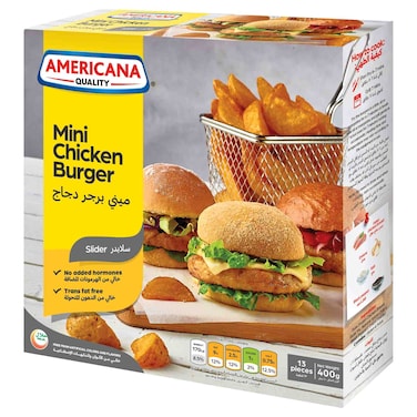 Americana Mini Slider Chicken Burger, 400g