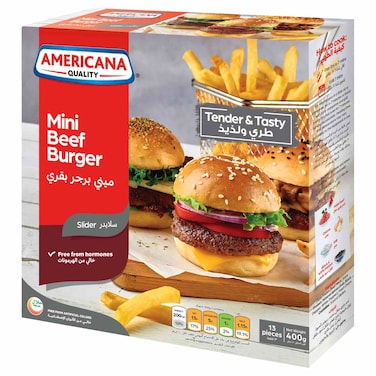 Americana Mini Slider Beef Burger, 400g