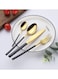 Premium Cutlery Set Black/Gold