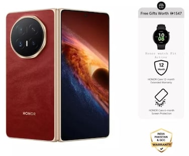 Honor Magic V6 Foldable Smartphone, Dual SIM 16GB RAM 512GB 5G, Red Bundlle With Honor Watch Fit Active, 6 Month Screen Protection Insurance &amp; 12 Month Extended Warranty