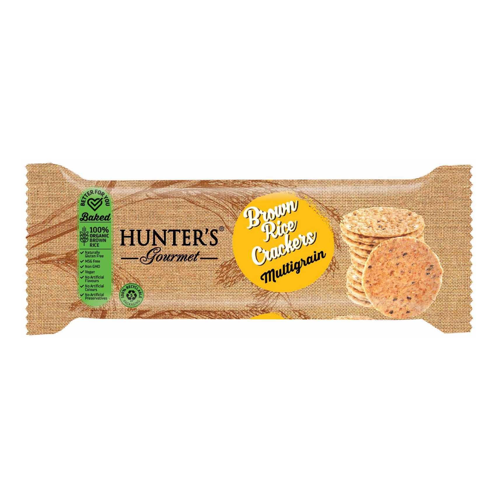 Buy Hunter's Gourmet Multigrain Brown Rice Cracker, 100g Online ...