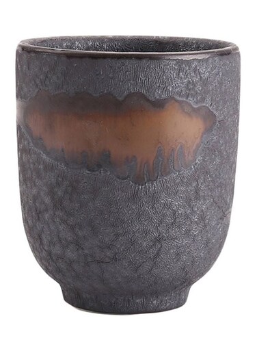 Barista Zone Stoneware Coffee Mug Black/Brown 190ml