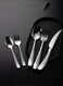 304 stainless steel carved flatware set with elegant relief design, 25-piece set (5 sets)