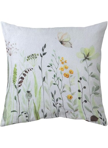 Cotton Home RC-08 Ramadan Kareem Digital Printed Filled Cushion, 45 cm Length x 45 cm Width, White