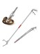 Snake Catcher 150CM Foldable Snake Tong, Reptile Grabber Snake Clip Wide Jaw Pick up Handling Tool with Lock Non-Slip Handle, Stainless Steel Rattlesnake Clamp Sticks For Outdoor Catch, Easy to Carry