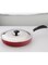 Tuffware Non Stick Deep Fry Pan 210Mm 11&quot;,Black&amp;Red