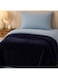 Decor Flannel Blanket &acirc;&euro;&ldquo; Double (200x220 cm) &acirc;&euro;&ldquo; Solid Navy Blue   Ultra-Soft, Premium Brushed Polyester, All-Season Comfort