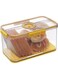 Bread Box Airtight Boxes For Kitchen Counter Time Recording Storage Container With Lid Holder Homemade Bread, Toast, Bagel, Donut And Cookies,&iuml;&frac14;&circ;Yellow&iuml;&frac14;&permil;