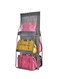 6-Pocket Hanging Closet Organizer Grey 90x35x32cm