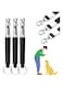 HBSTUDIO Dog Whistle, Dog Whistle to Stop Barking Neighbors Dog, Adjustable Ultrasonic Silent Dog Whistle, Professional Recall Dog Training Whistles, with Lanyard(3 pack,Black)